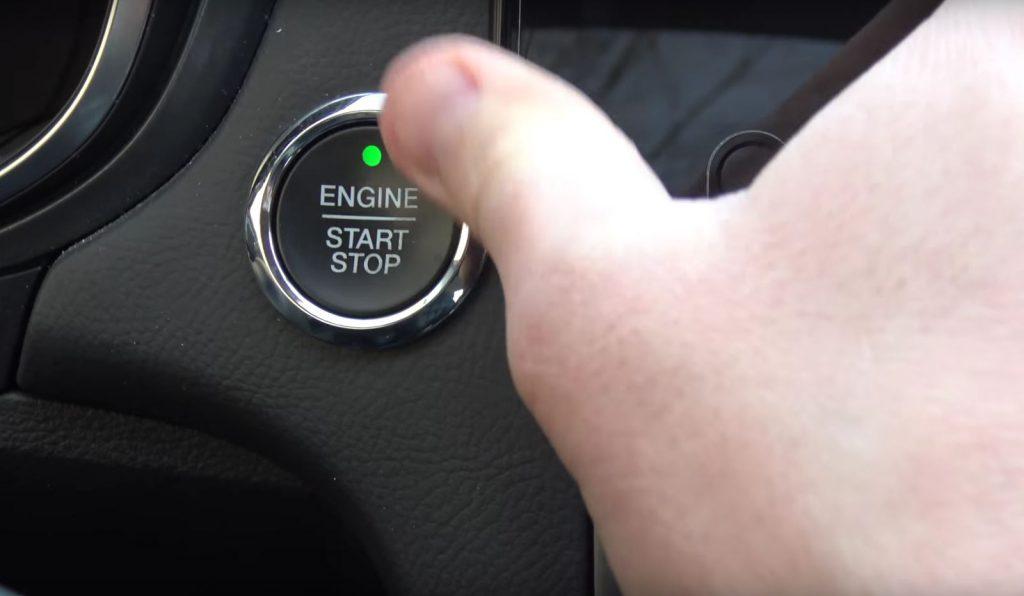 Push the Start button while driving at high speed Push the Start button while driving your car