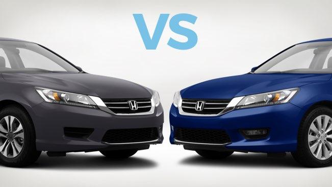 Both cars look almost the same. accord lx vs ex