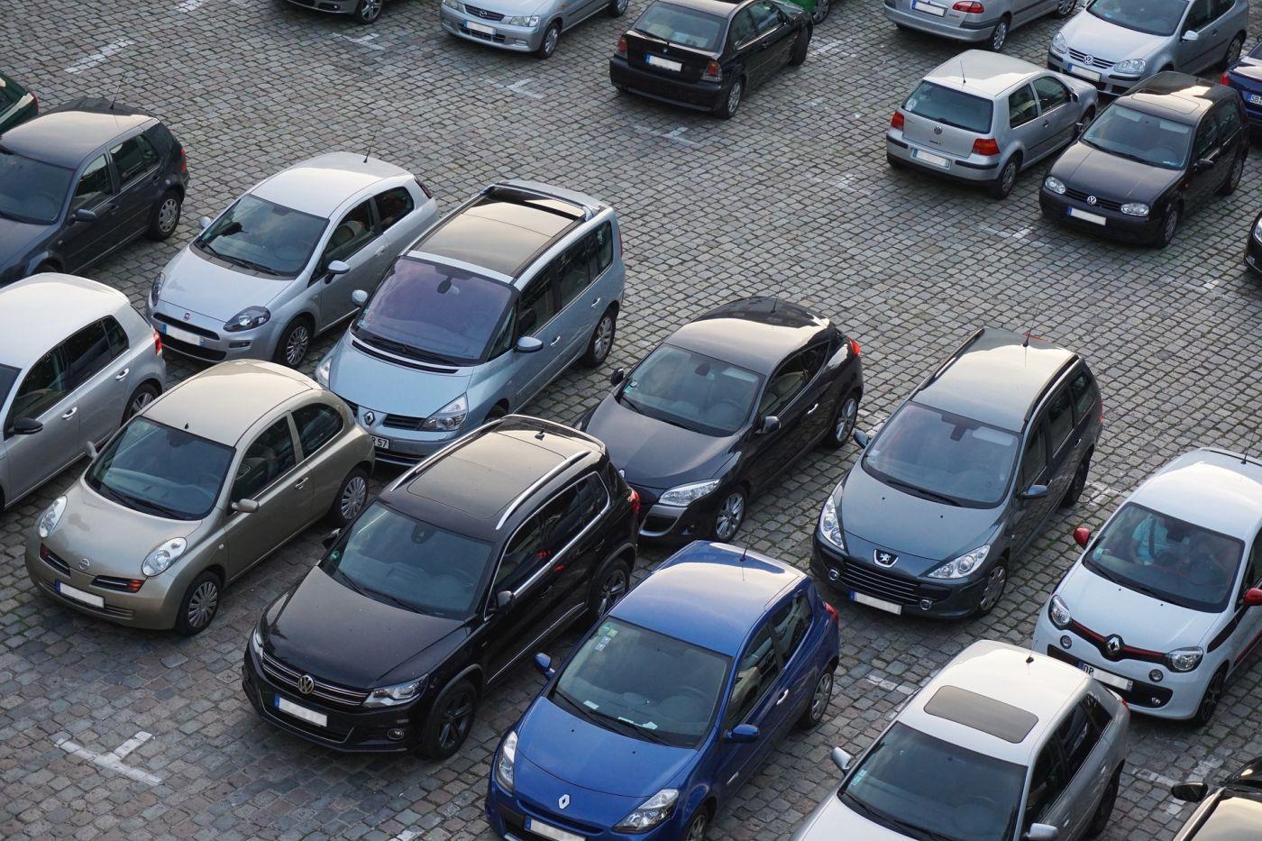 Parking lot. buying a car in japan