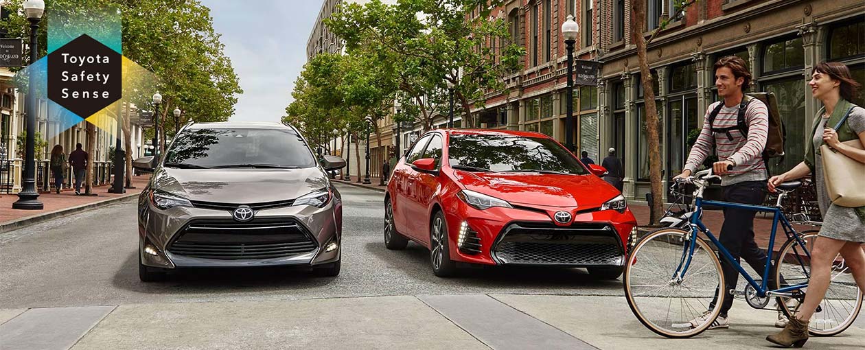 The TSS can detect pedestrians. toyota pre-collision system