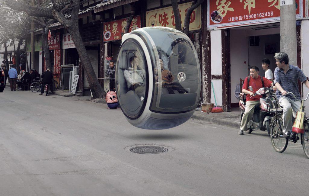 volkswagen concept hover car