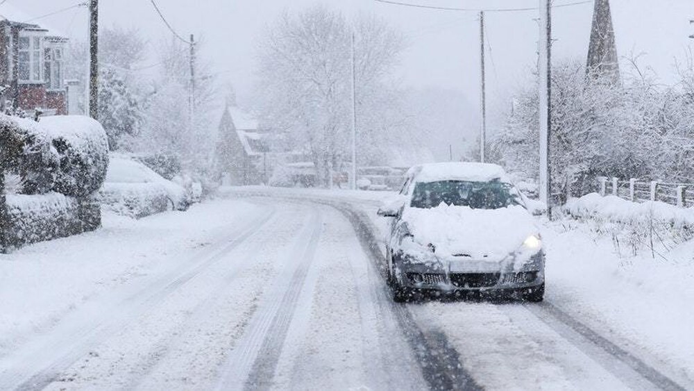 Driving in Bad Weather. traction control light