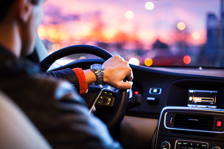 Driving a Car. traction control system
