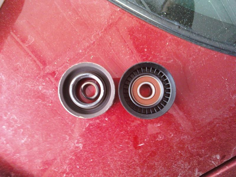 Change Bad Pulley drive with a bad idler pulley