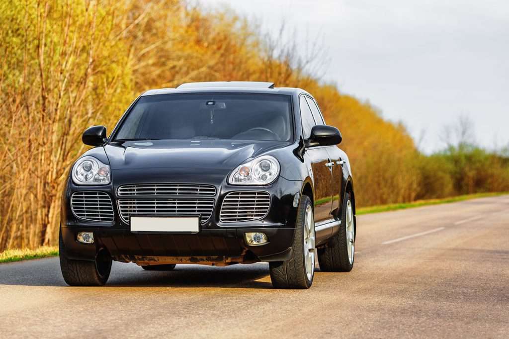 A shining black car is a testament to the owners' meticulousness and care A shining black car