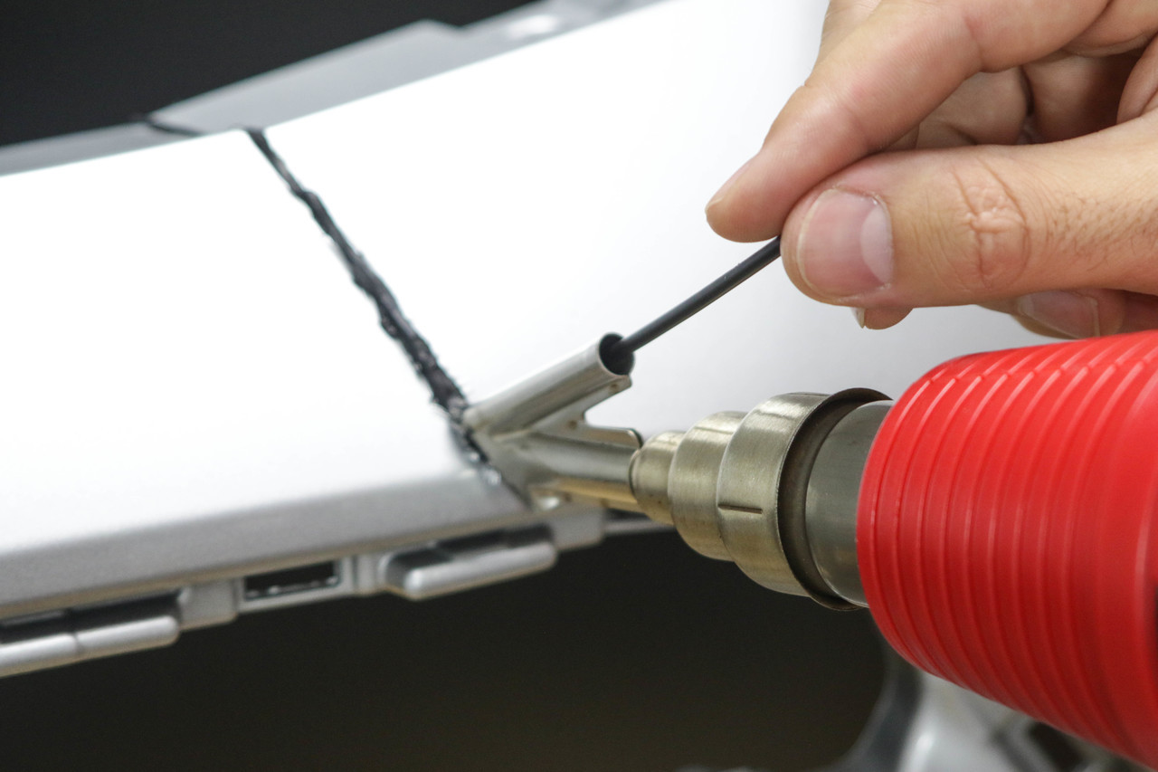 how to work with plastic welding machine car plastic welding machine in use