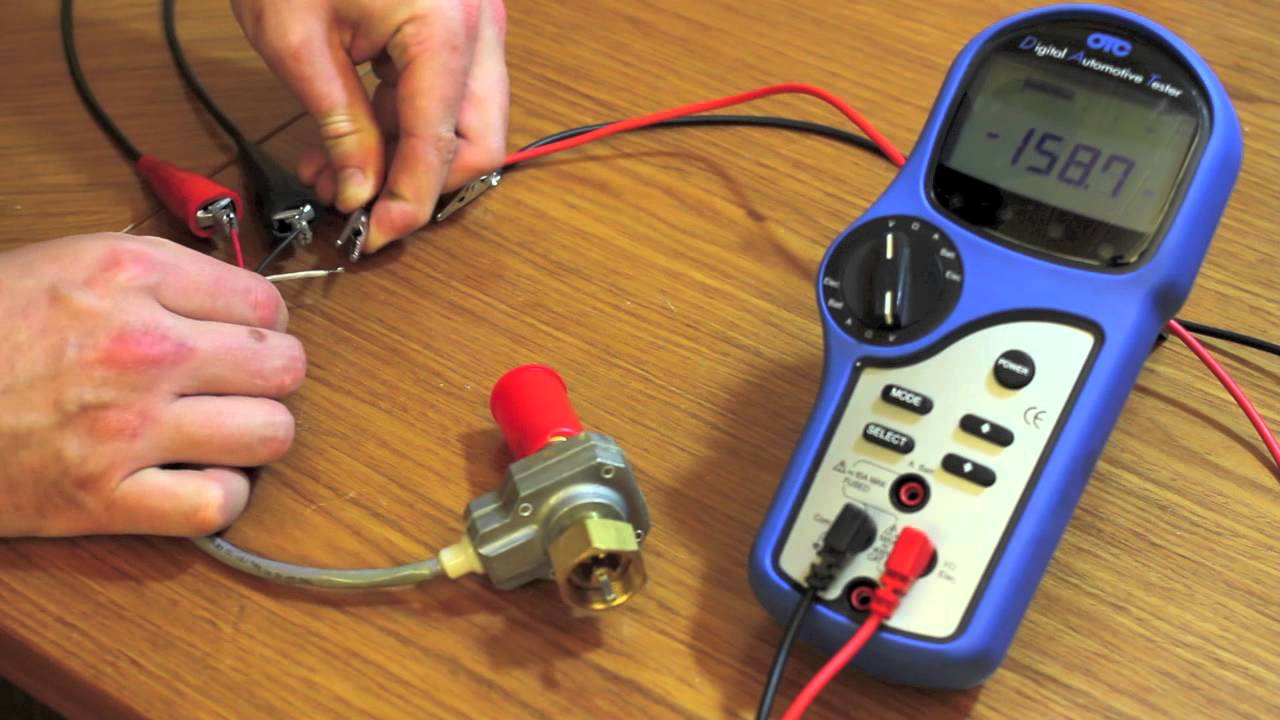 Generally, no current flows through voltmeter; it has infinite resistance Probes in the voltmeter are attached to the terminal of the sensor