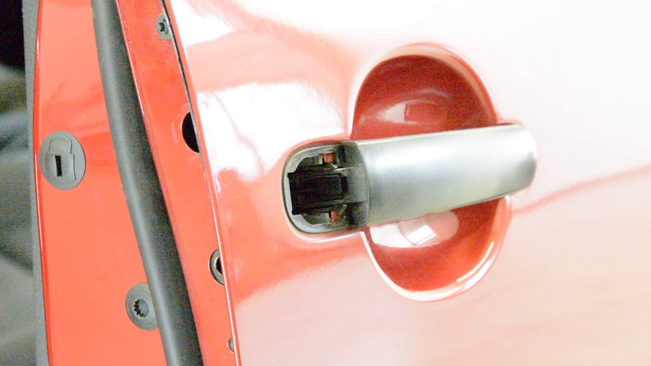 Transfer the Rod Holder and New Lock Close the window completely to get a clear view of the rod from the door lock to the latch