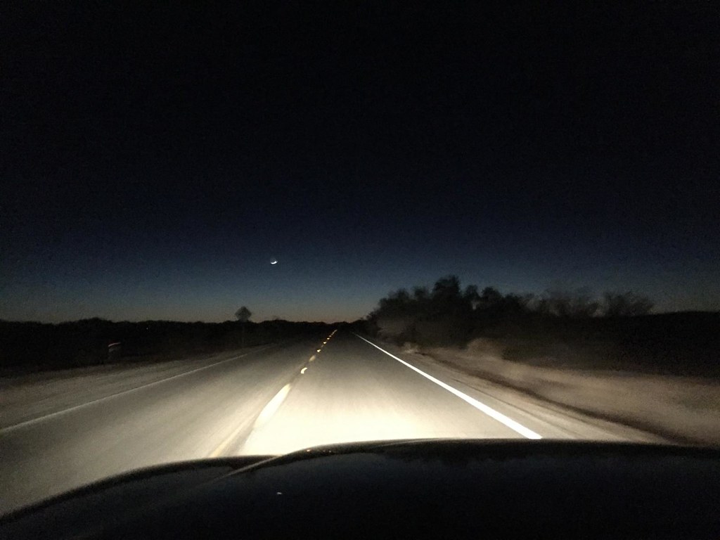stay awake while driving at night