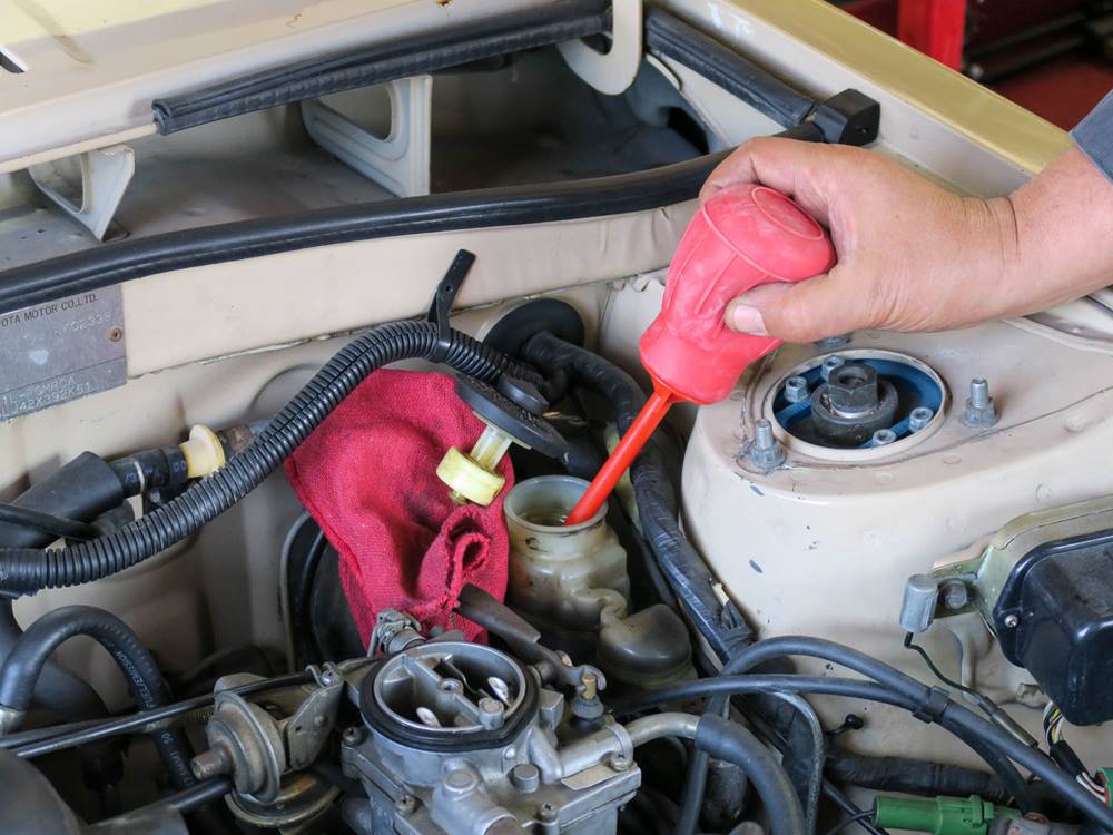 Siphoning Old Fluid how to bleed ABS brakes