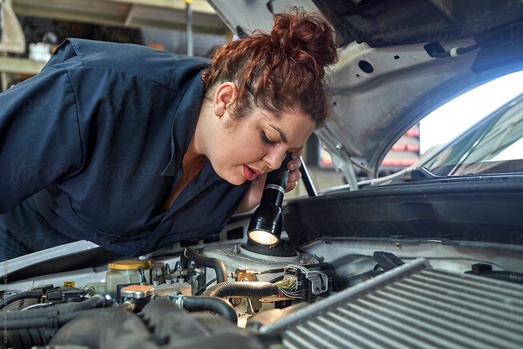 Mechanic Checking Valve Springs Valve Springs