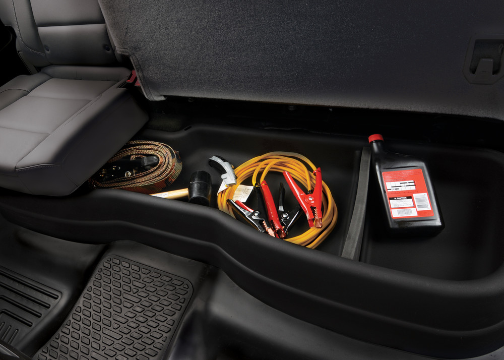 truck storage under-seat trays
