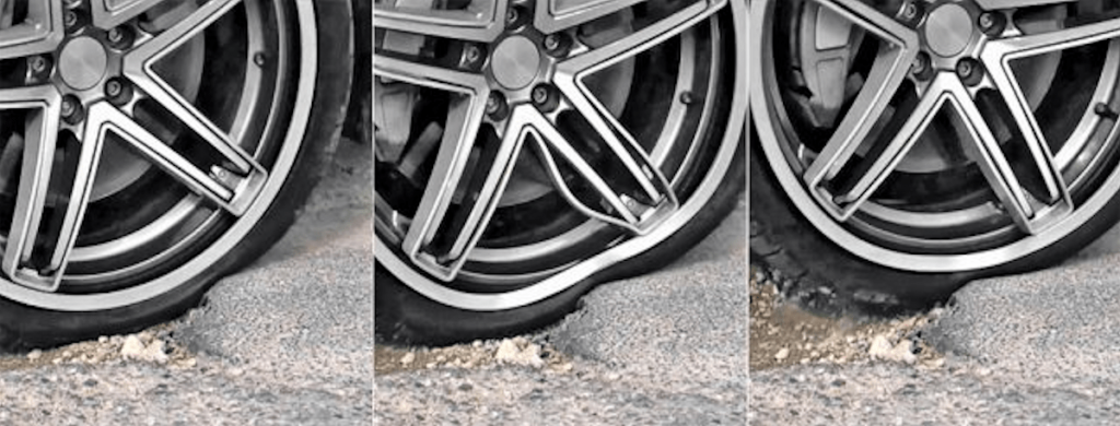 pothole damage to car suspension