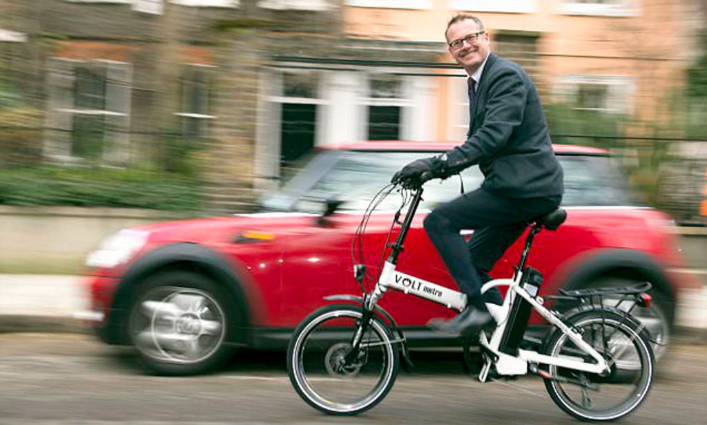 bicycle to avoid traffic jam