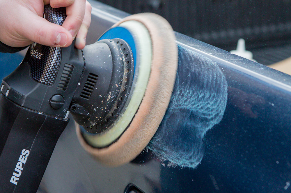 wetsanding a car