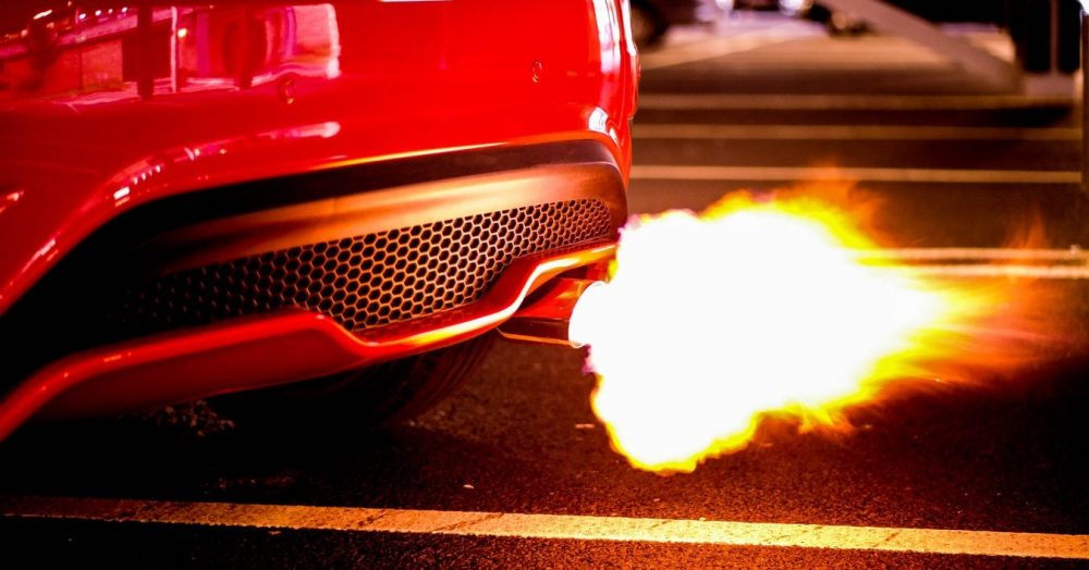 spark plug in exhaust