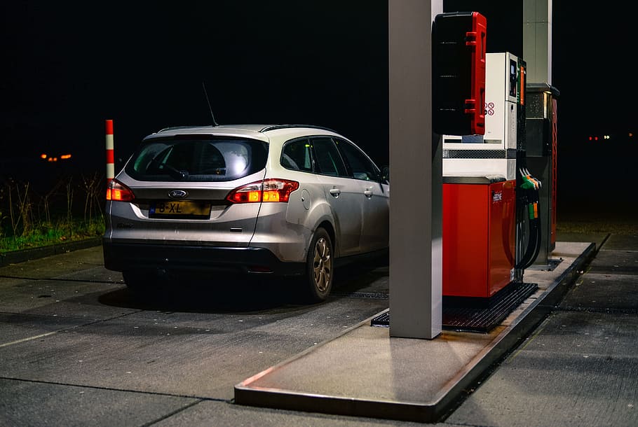Car at a Fuel Station what is hypermiling driving