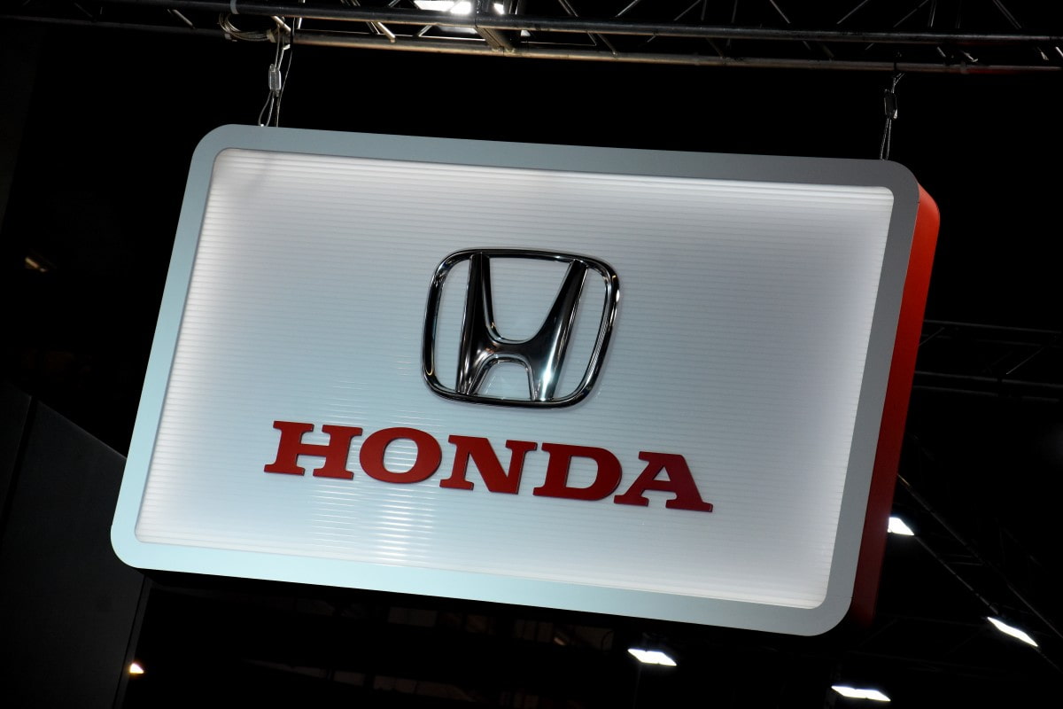 The logo of Honda.