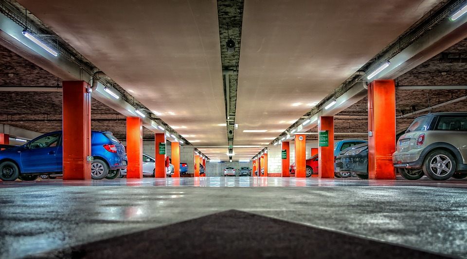 Park in a busy, secure area. car parking