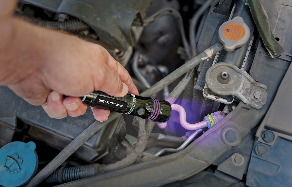 Find out if there is any leak. freon leaks in cars